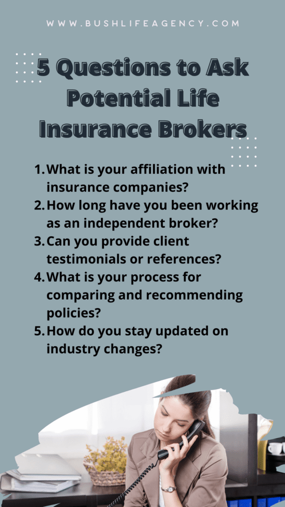 finding life insurance broker - questions to ask